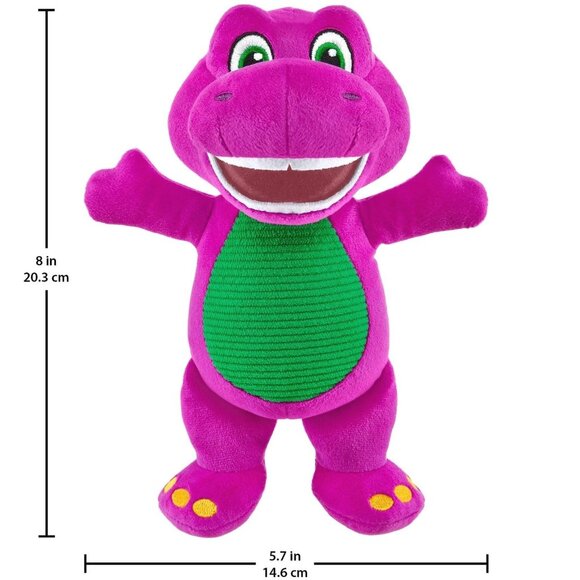 Fisher-Price Barney's World Plush 8" Barney Purple Dinosaur Stuffed Animal - Picture 2 of 9
